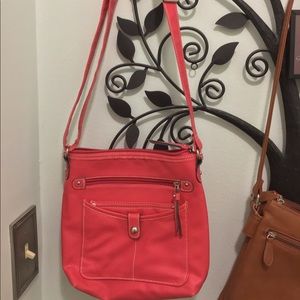 Pink shoulder bag